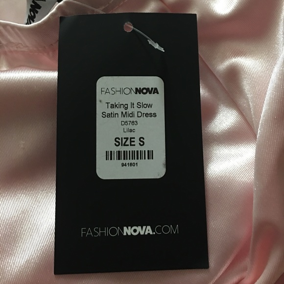 NWT Taking It Slow Satin Midi Dress - Picture 5 of 8